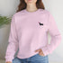 Longhaired Dachshund Sweatshirt for Women - Cute Dachshund Crew Sweatshirt